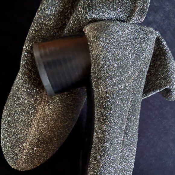 ZARA SLIVER MESH ANKLE BOOTS, Size 9 - Picture 6 of 7